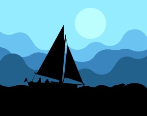 sail-boat-on-water-silhouette